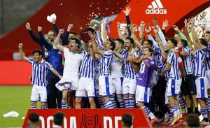 Tim Sociedad usai juara Copa Del Rey